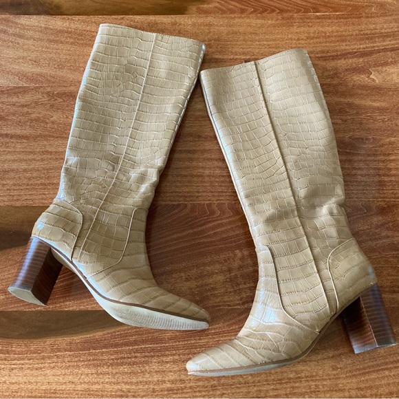 Marc Fisher Shoes - MARC FISHER Revela Square-Toe Boots Womens 8.5